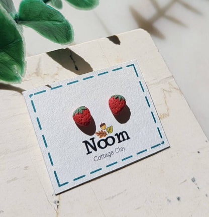 Cute polymer clay fruit earrings