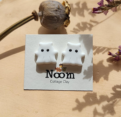 Cute ghost stud earrings