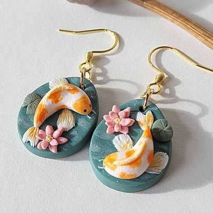 Cute Koi fish earrings