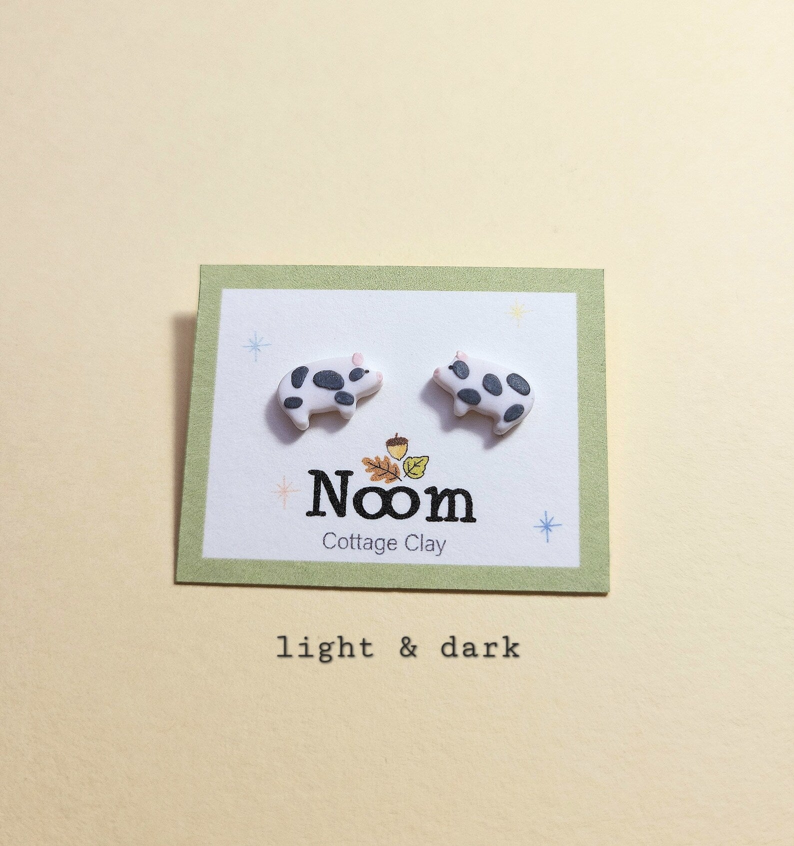 Cute tiny pig stud earrings for women and girls