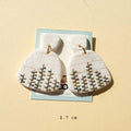 cute polymer clay plant earrings