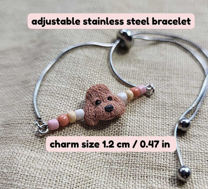 Cute handmade Poodle bracelet - Rankų darbo apyrankė su pudeliu
