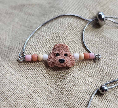 Cute handmade Poodle bracelet - Rankų darbo apyrankė su pudeliu