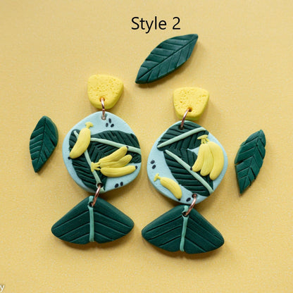 Cute tropical fruit earrings