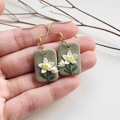 Cute spring flower earrings