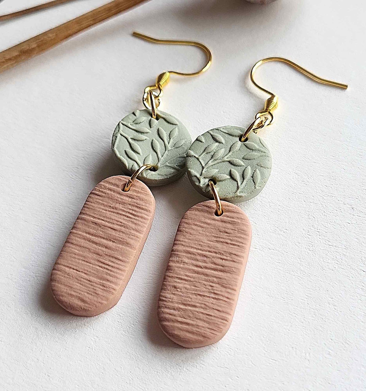 Dangle polymer clay earrings for women