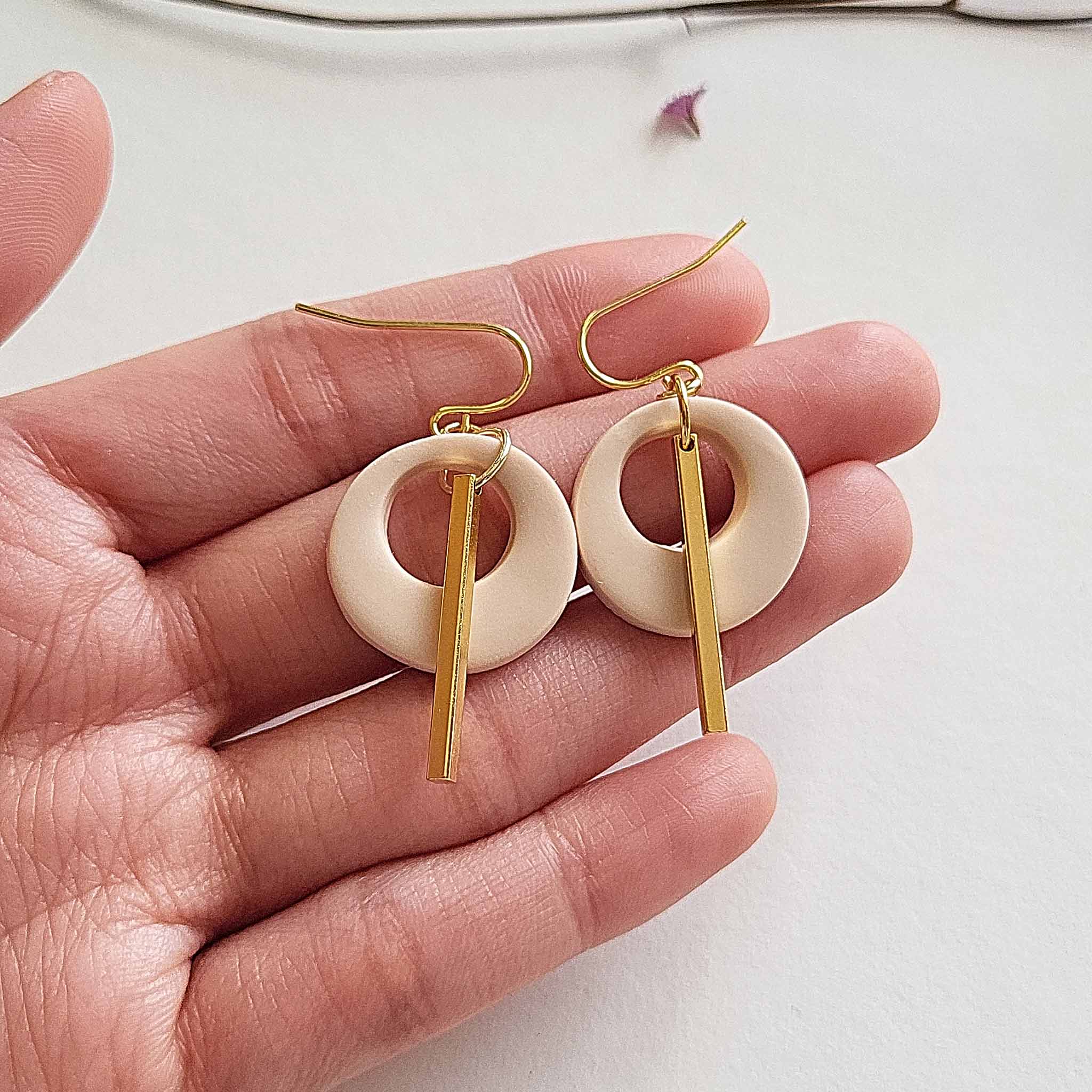 Handmade polymer clay earrings 