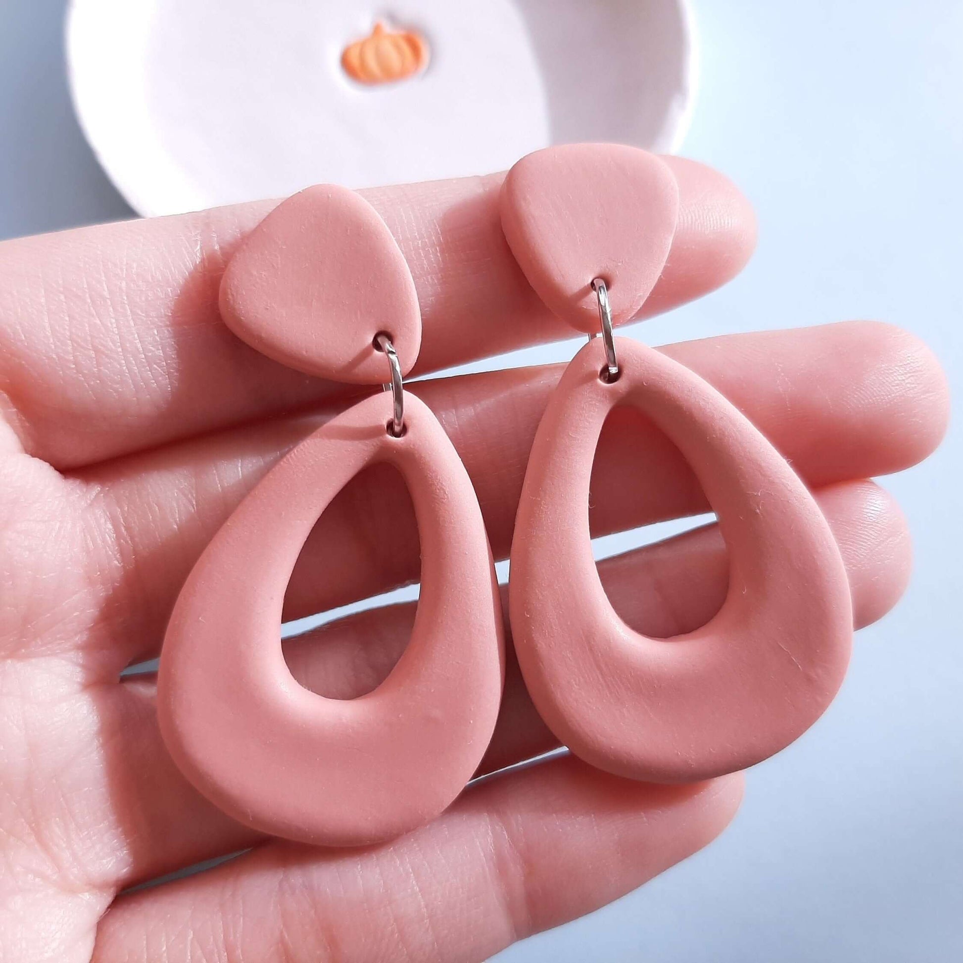 Handmade polymer clay earrings