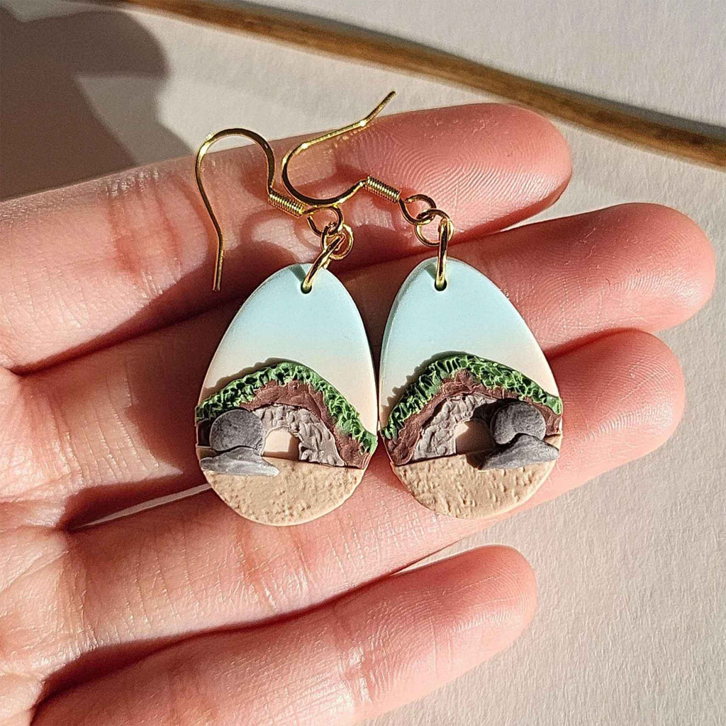 Easter resurrection earrings handmade 