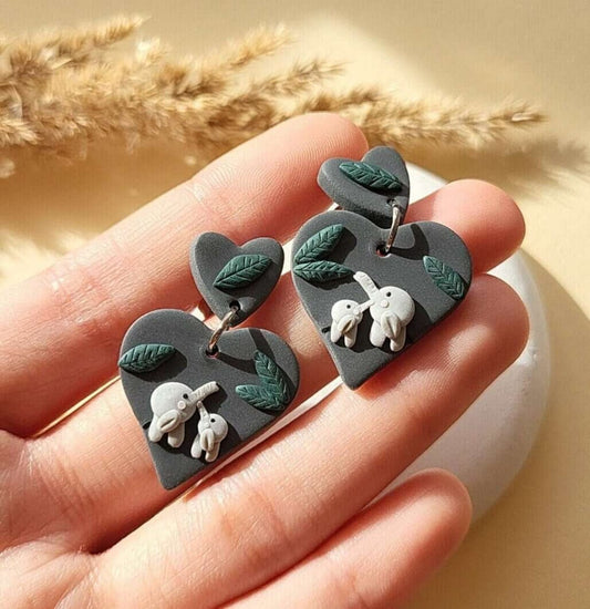 Cute elephant earrings 