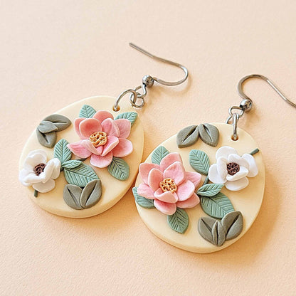 Cute flower earrings handmade
