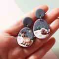 Fun holiday earrings | winter jewelry