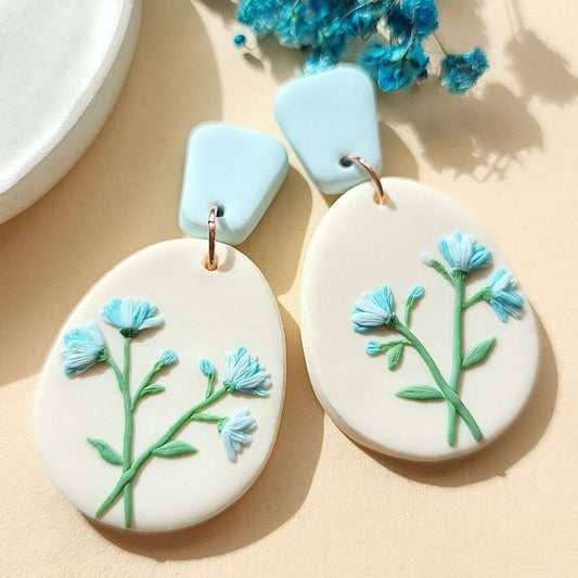 Gypsophila earrings