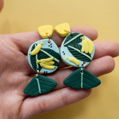 Botanical earrings for women
