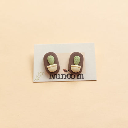 Cute handmade cacti earrings