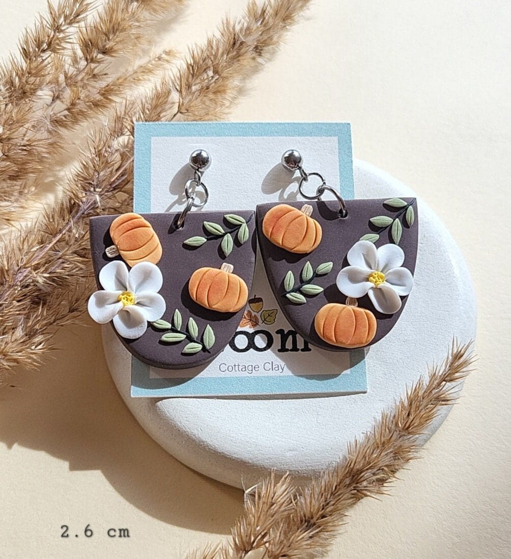 Handmade autumn earrings