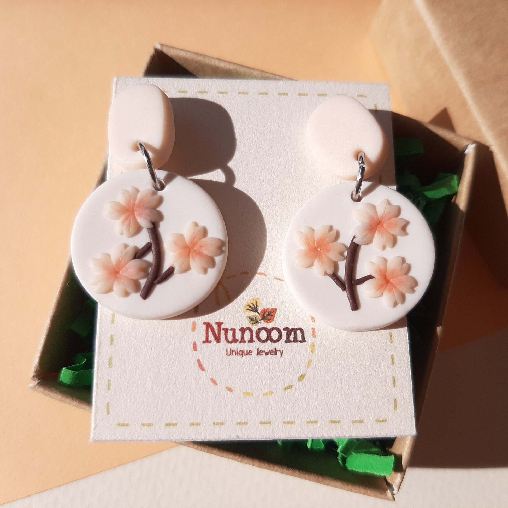 Spring floral earrings handmade
