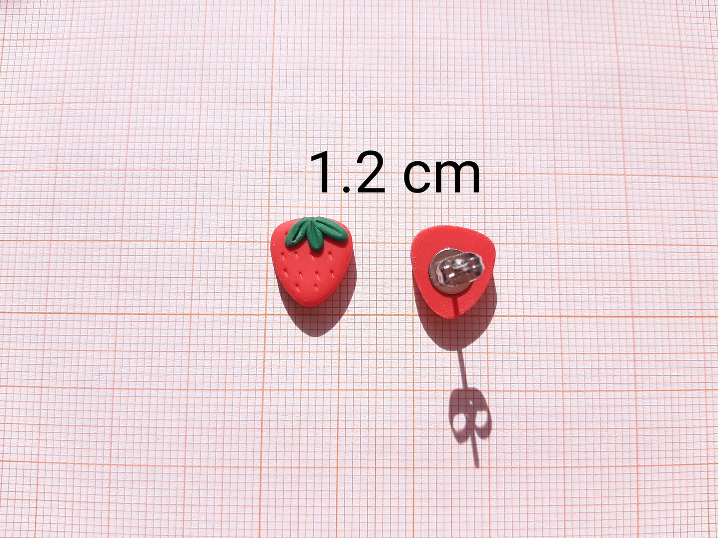 Cute Strawberry Earrings | Polymer Clay Jewelry