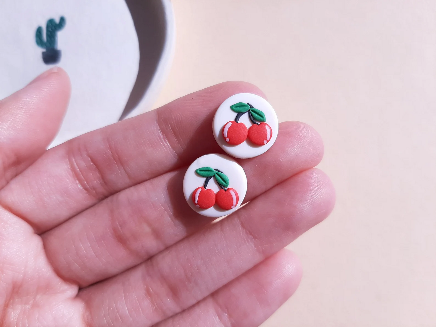 Cherry Earrings • Cherry Hairclip