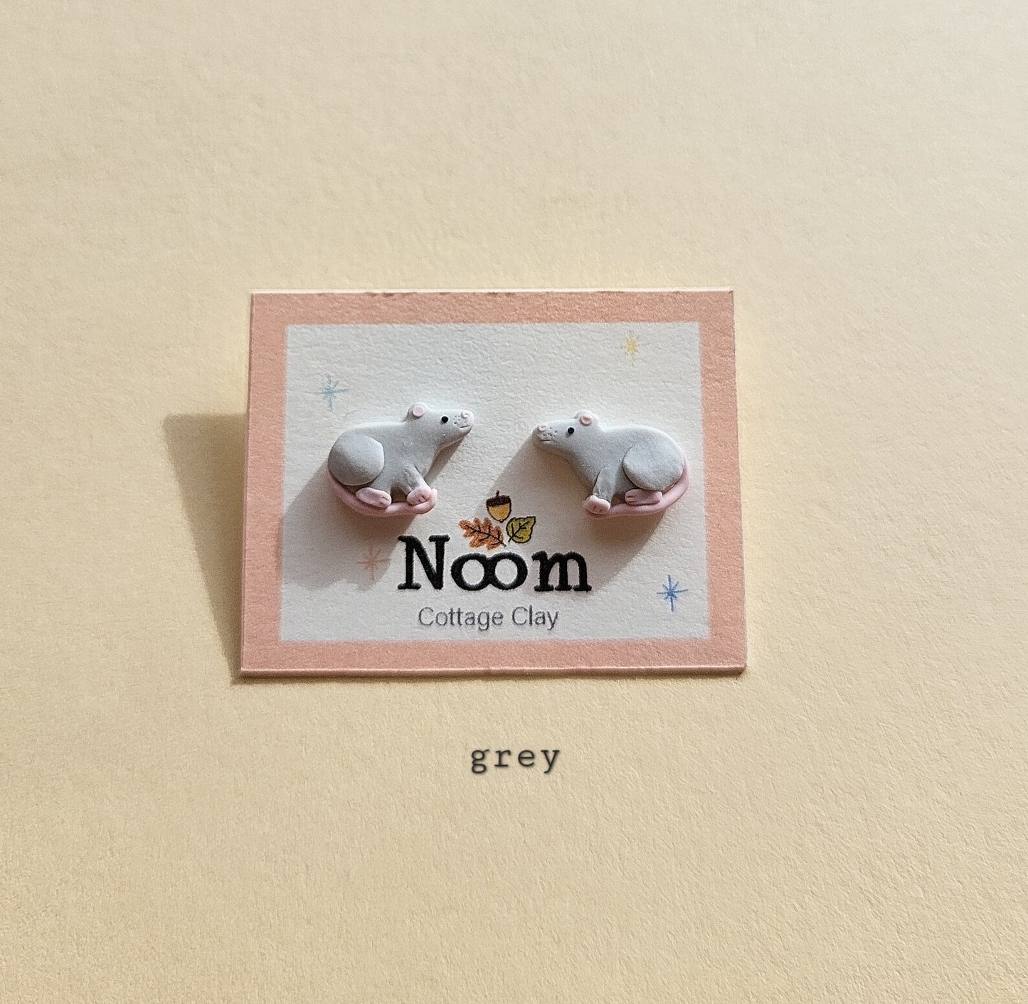 Fancy Rat Stud Earrings • Cute Rodent Jewelry • Birthday Present