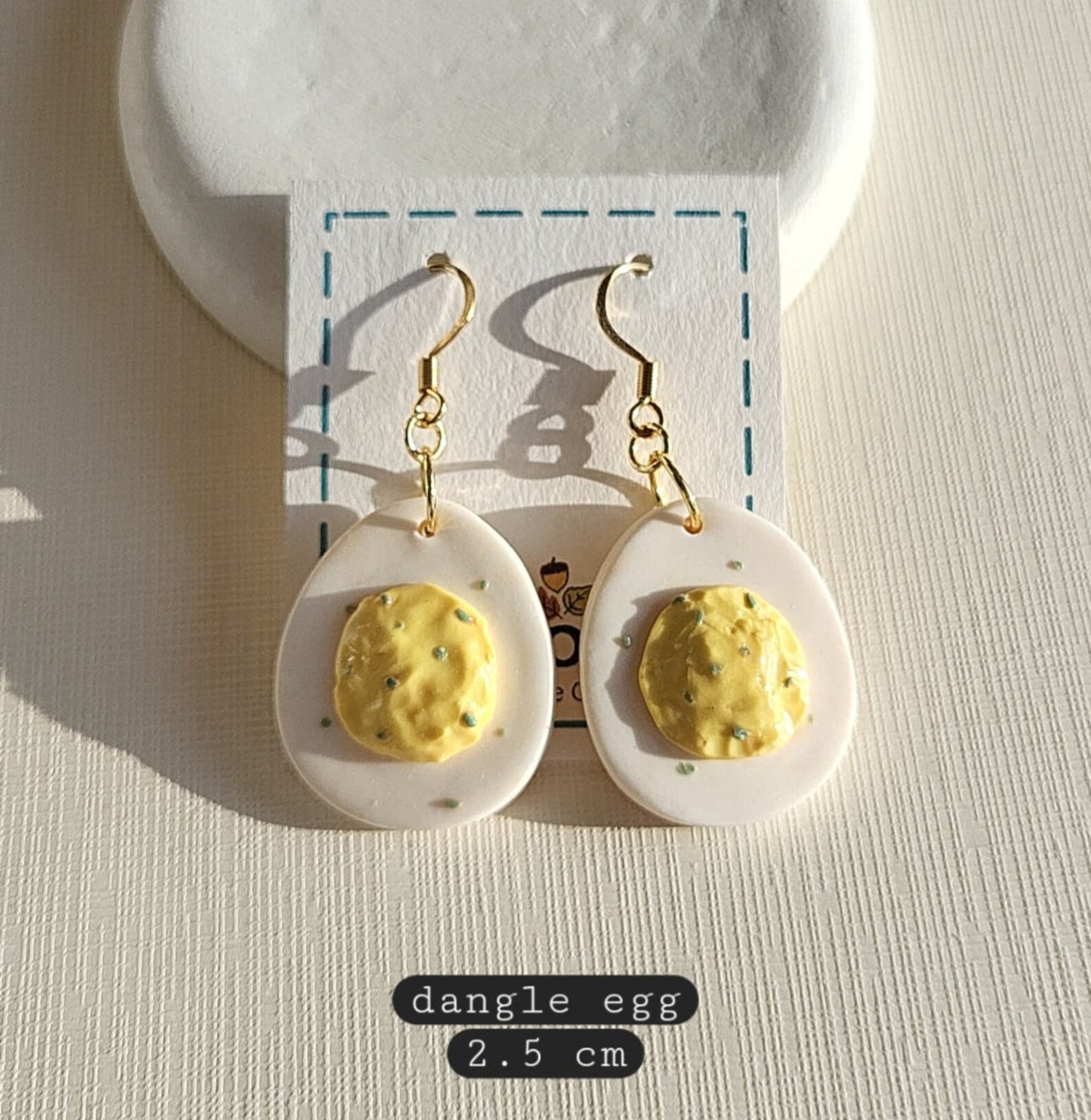 Deviled Egg Earrings | Easter Jewelry | Miniature Food Jewellery