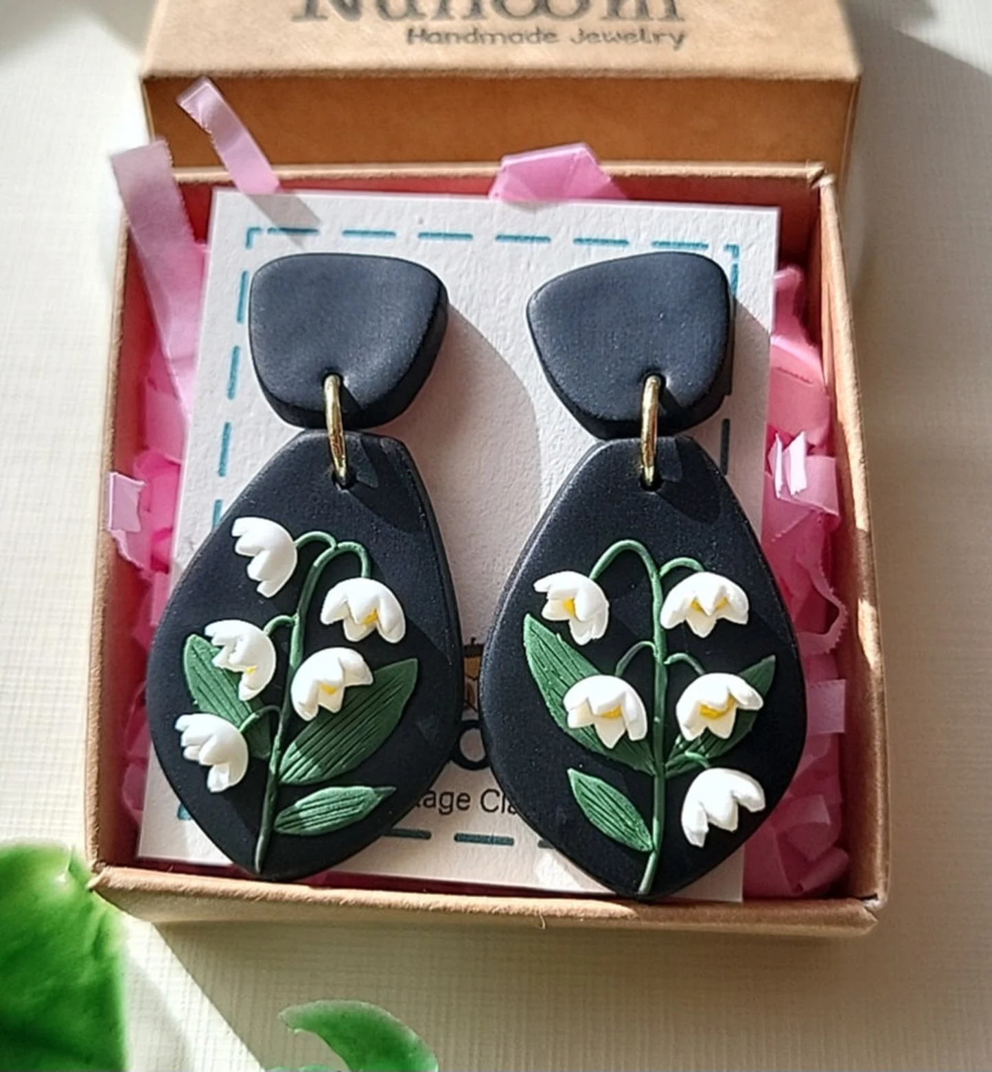 cottagecore flower earrings