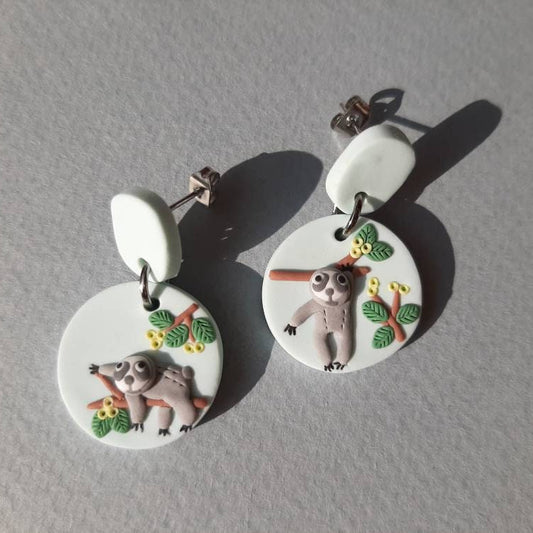 sloth earrings