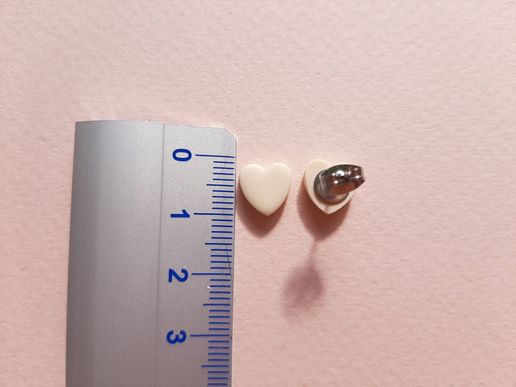 Minimalist Heart Stud Earrings