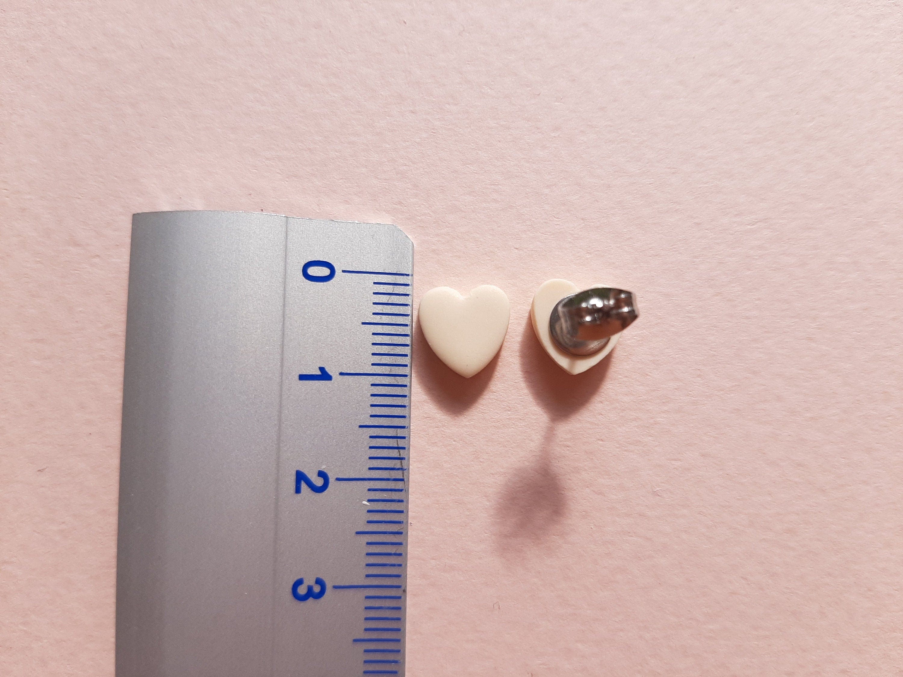 Minimalist Heart Stud Earrings