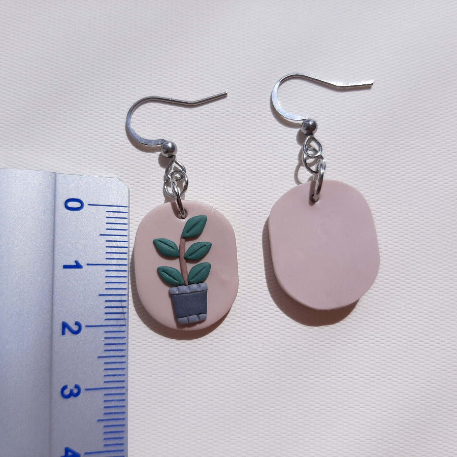 Plant Clay Earrings
