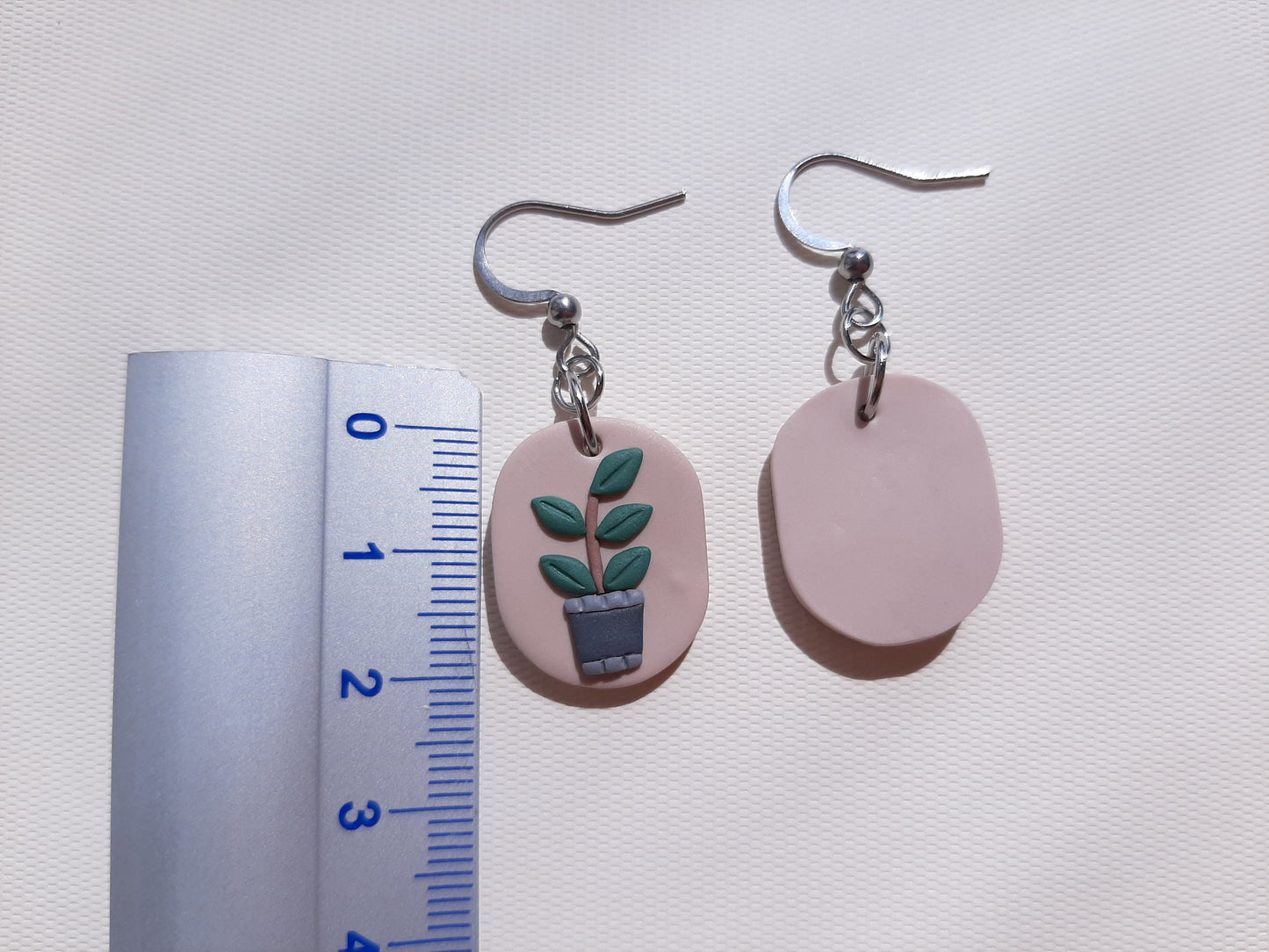 Plant Clay Earrings, Polymer Clay Earrings, Plant Lover Gift