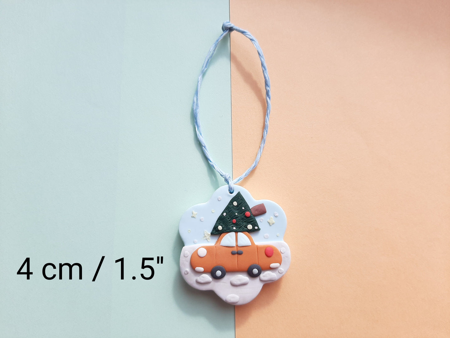 Cute Christmas Tree Ornament Handmade Polymer Clay Christmas Decorations