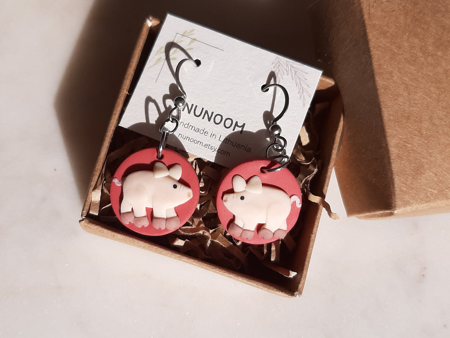 Pig Earrings | Farm Animal Jewelry