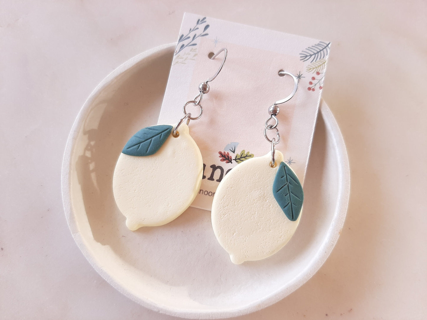 Lemon earrings