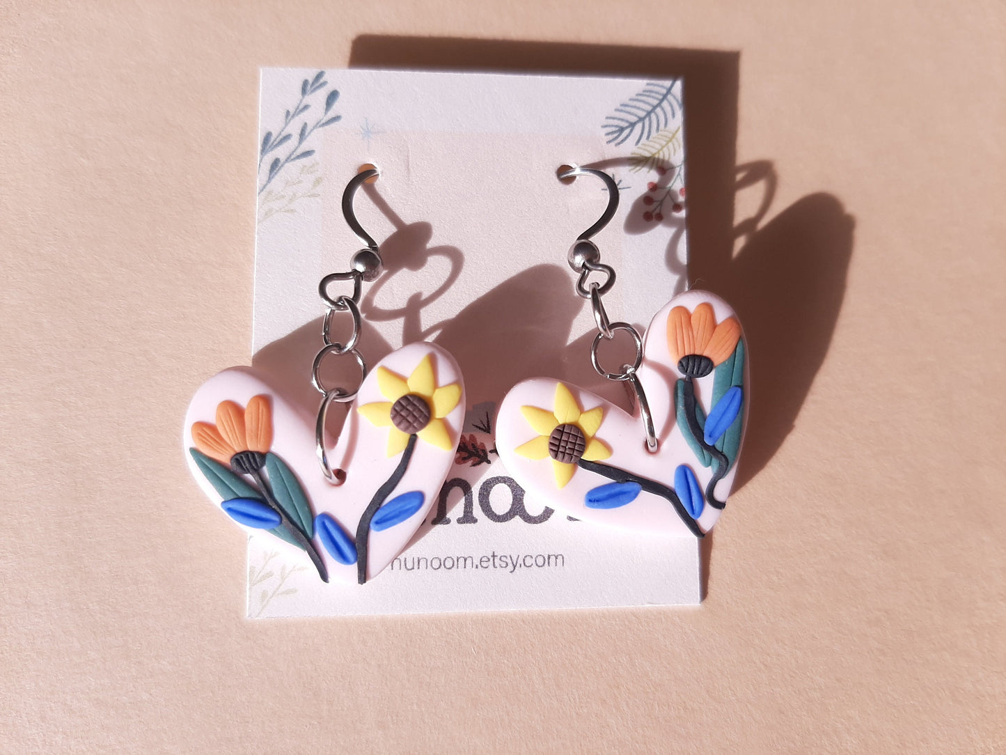 Flower Clay Earrings | Handmade Jewelry