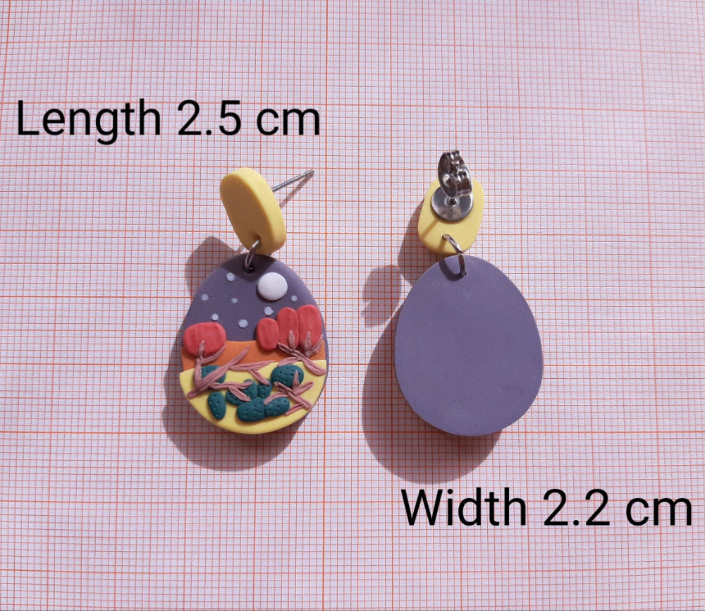 Desert Mountain Earrings - Nature Inspired Jewellery