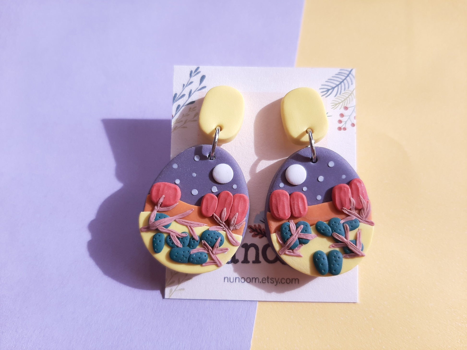 landscape earrings