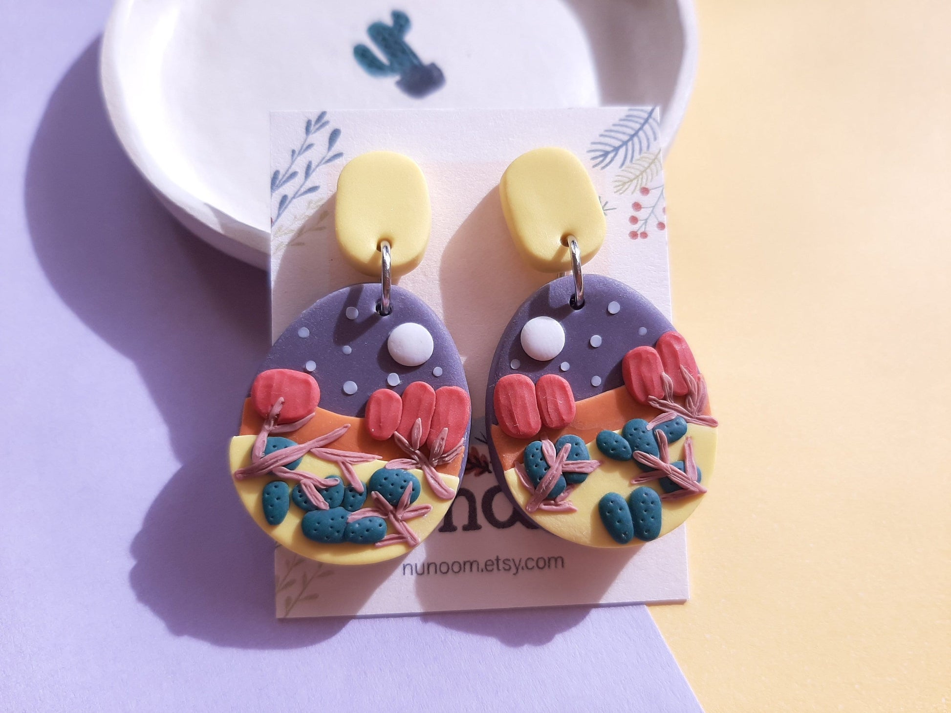 desert mountain earrings