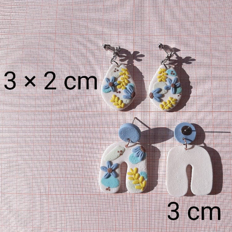 Boucles d'oreilles fleurs faites main | Bijoux bohèmes
