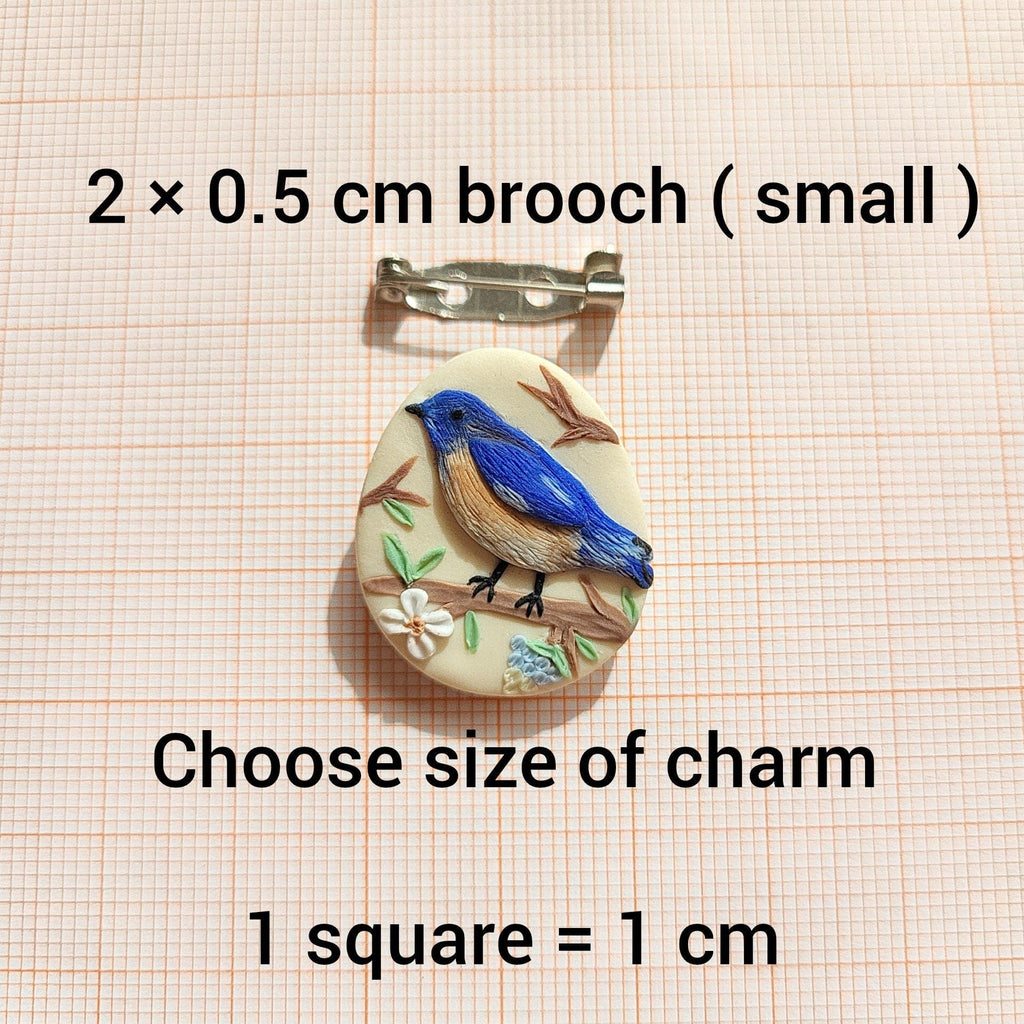 Broche Pájaro Azul