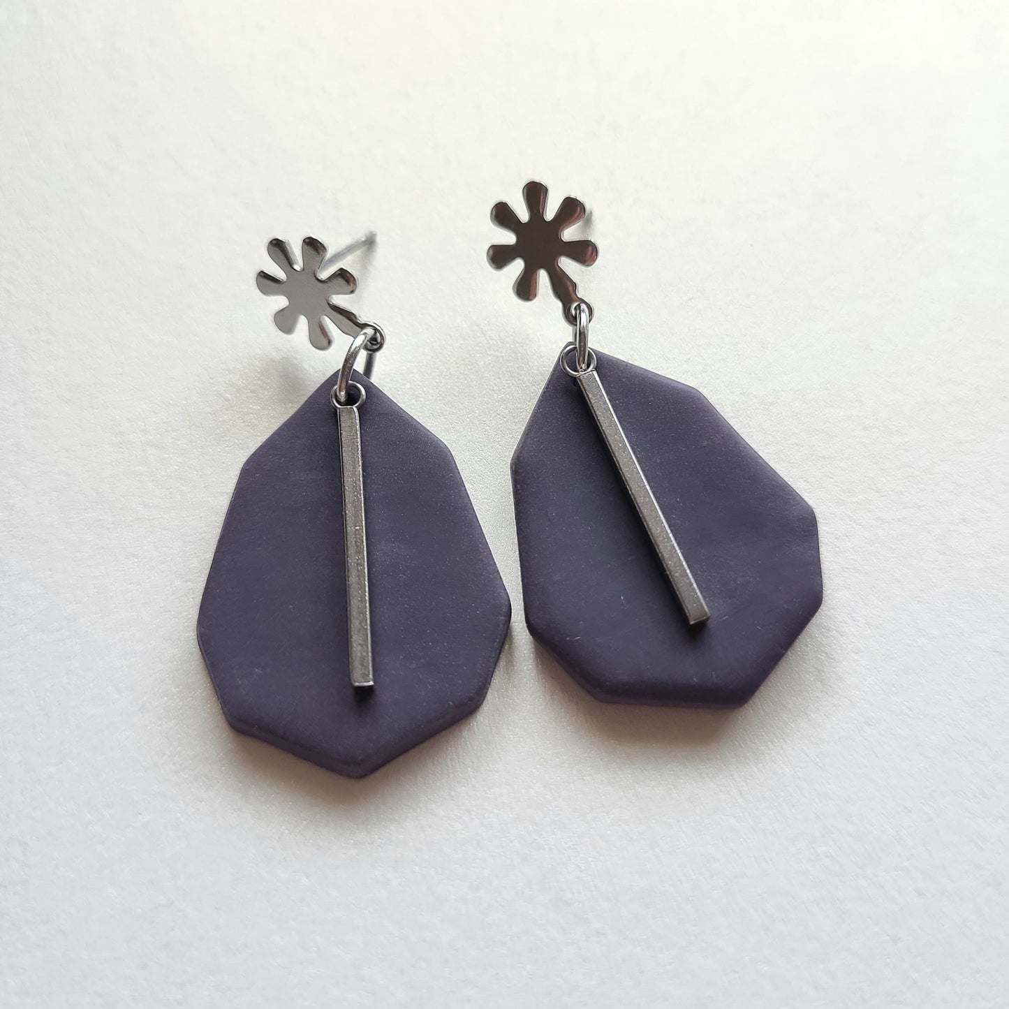 Minimalist Earrings Polymer Clay, Simple Jewelry