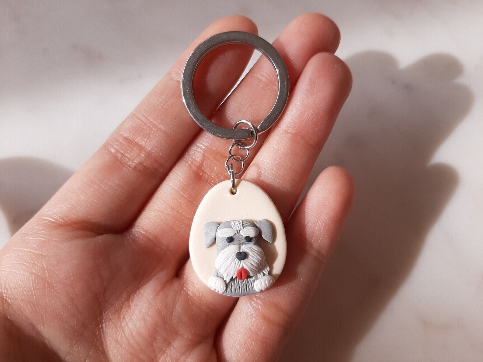 cute Schnauzer keychain