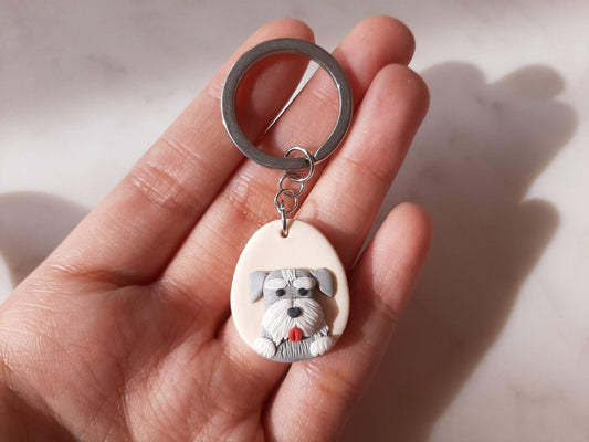 cute Schnauzer keychain