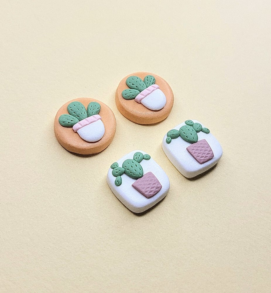 Cactus Stud Earrings - Cute Plant Jewelry Gifts