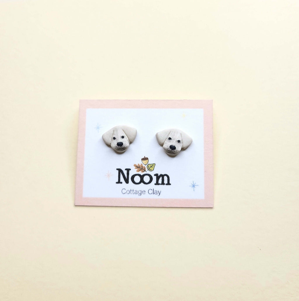 Tiny Labrador Stud Earrings - Cute Labrador Gift