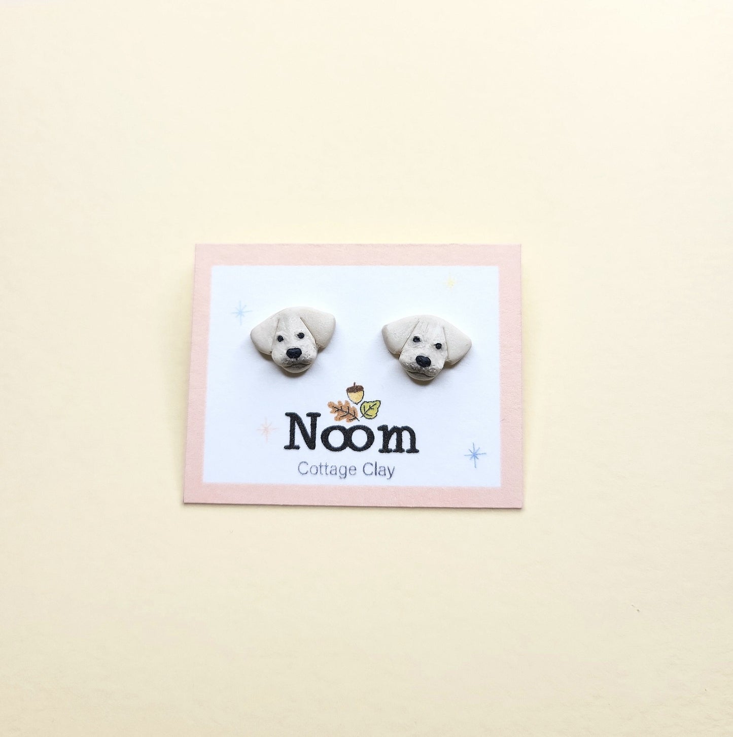 Tiny Labrador Stud Earrings • Cute Labrador Gift