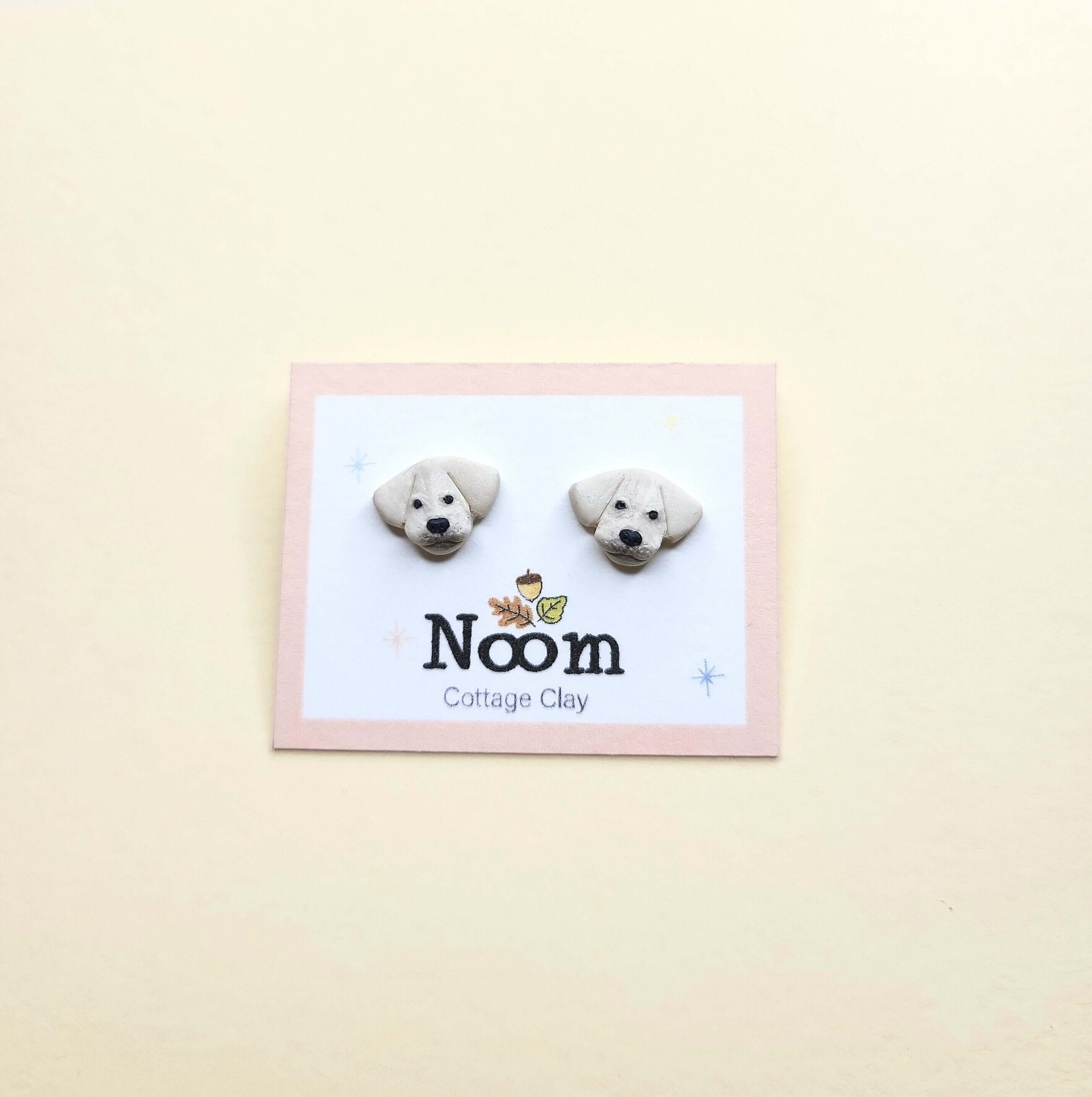 Tiny Labrador Stud Earrings - Cute Labrador Gift