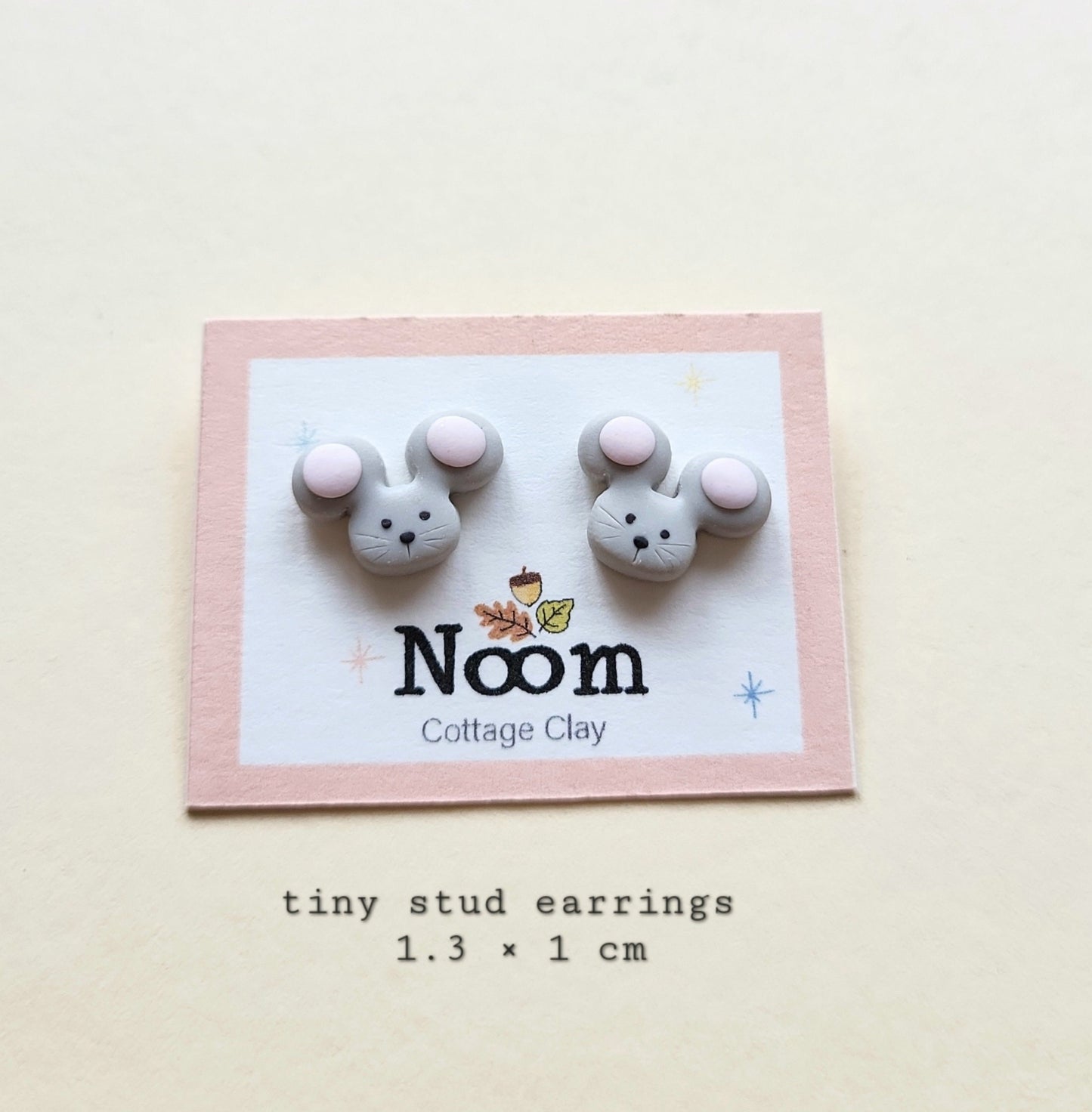 Mouse Stud Earrings | Rat Lover Gift