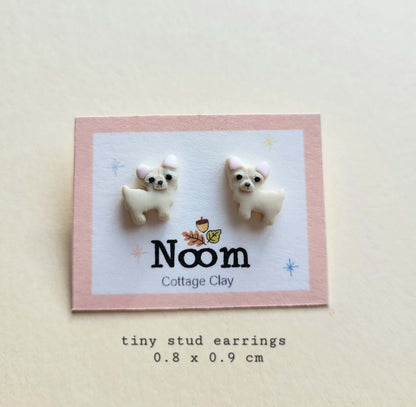 Tiny Chihuahua Stud Earrings - Cute Chihuahua Gifts For Dog Lovers