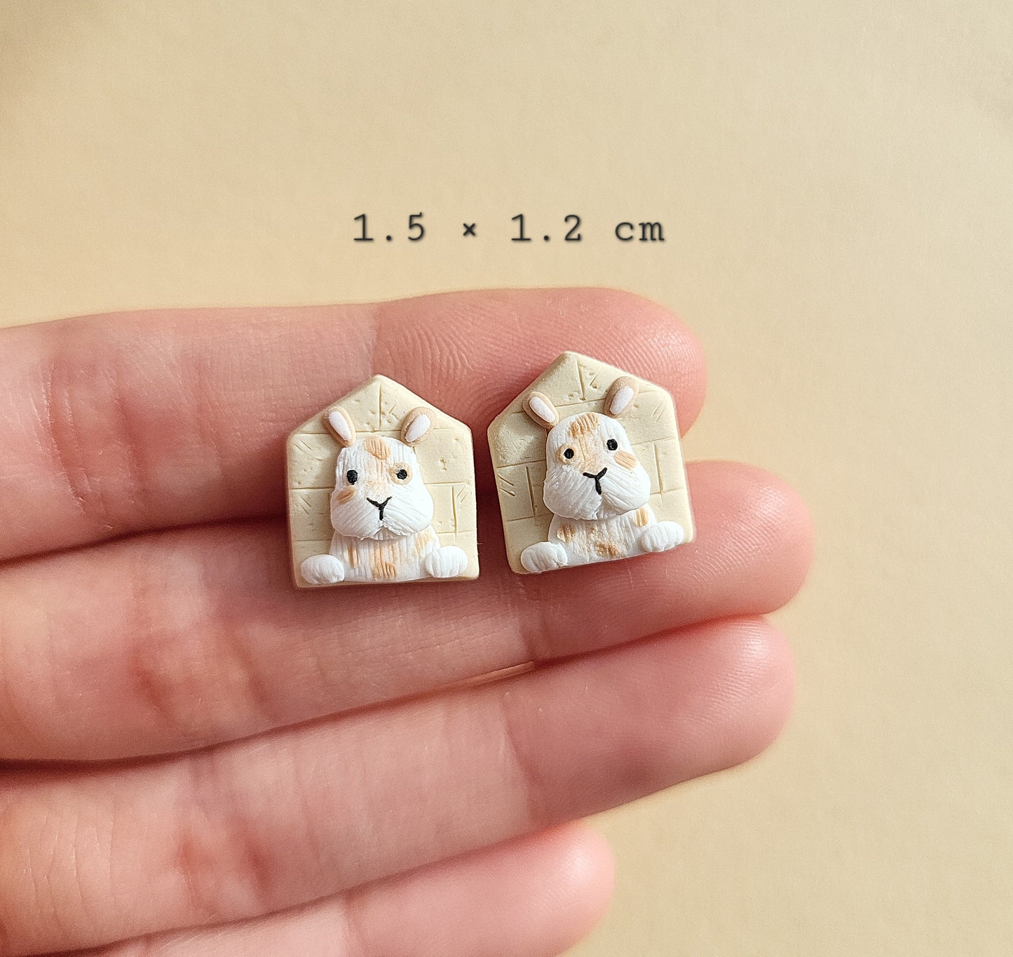 cute bunny stud earrings